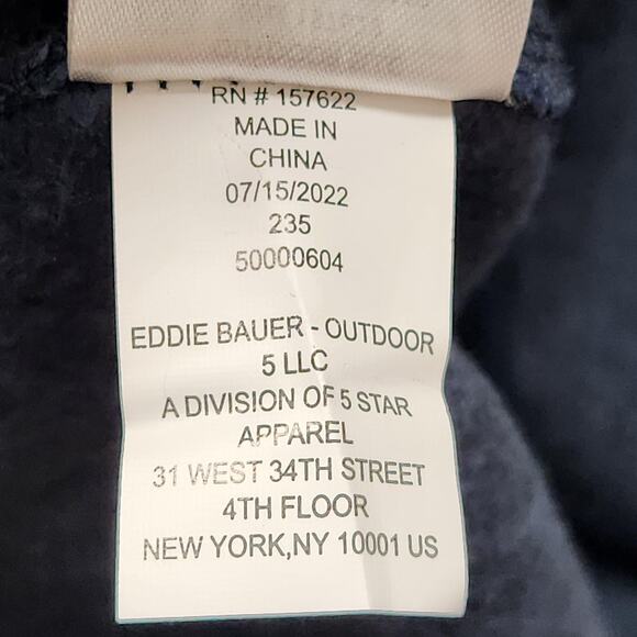 Eddie Bauer Sweater Mens XL Radiator QTR Zip Fleece Pullover Anti Pill Warm - Picture 15 of 15